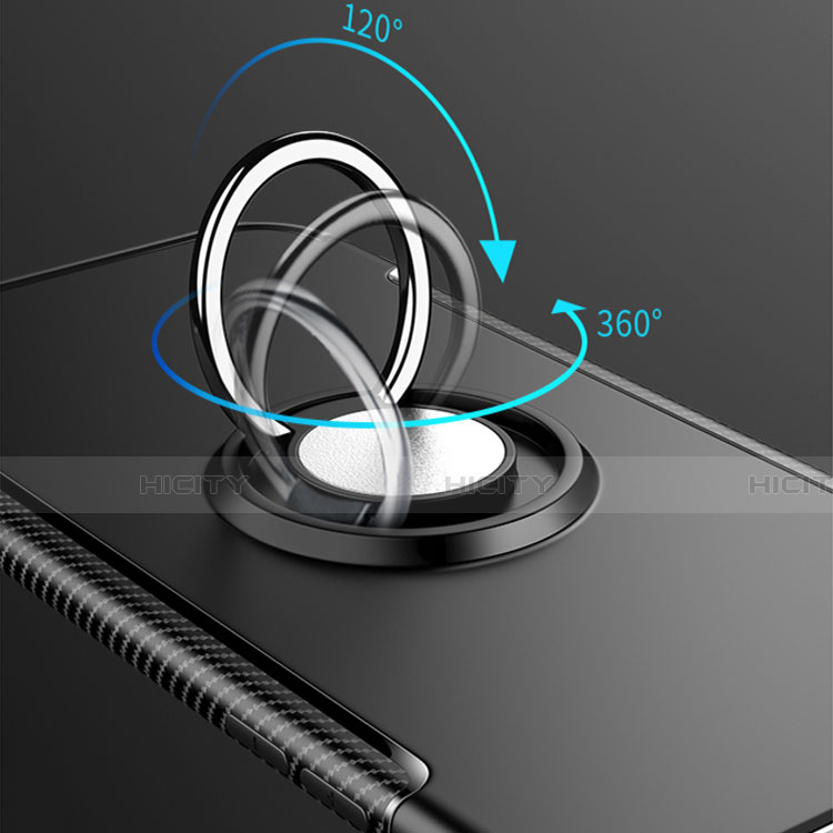 Funda Bumper Silicona y Plastico Mate Carcasa con Magnetico Anillo de dedo Soporte para Samsung Galaxy Note 9