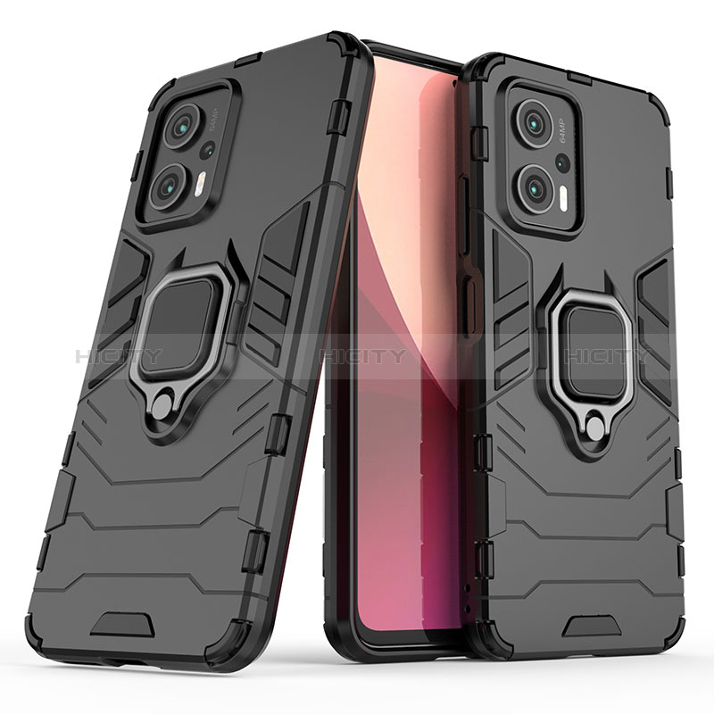 Funda Bumper Silicona y Plastico Mate Carcasa con Magnetico Anillo de dedo Soporte para Xiaomi Poco X4 GT 5G