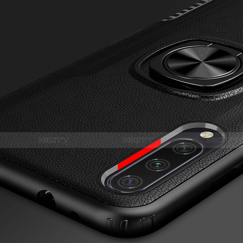 Funda Bumper Silicona y Plastico Mate Carcasa con Magnetico Anillo de dedo Soporte R02 para Xiaomi Mi A3
