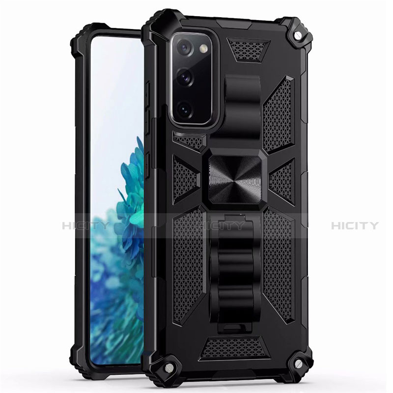 Funda Bumper Silicona y Plastico Mate Carcasa con Magnetico Anillo de dedo Soporte S03 para Samsung Galaxy S20 FE ((2022)) 5G