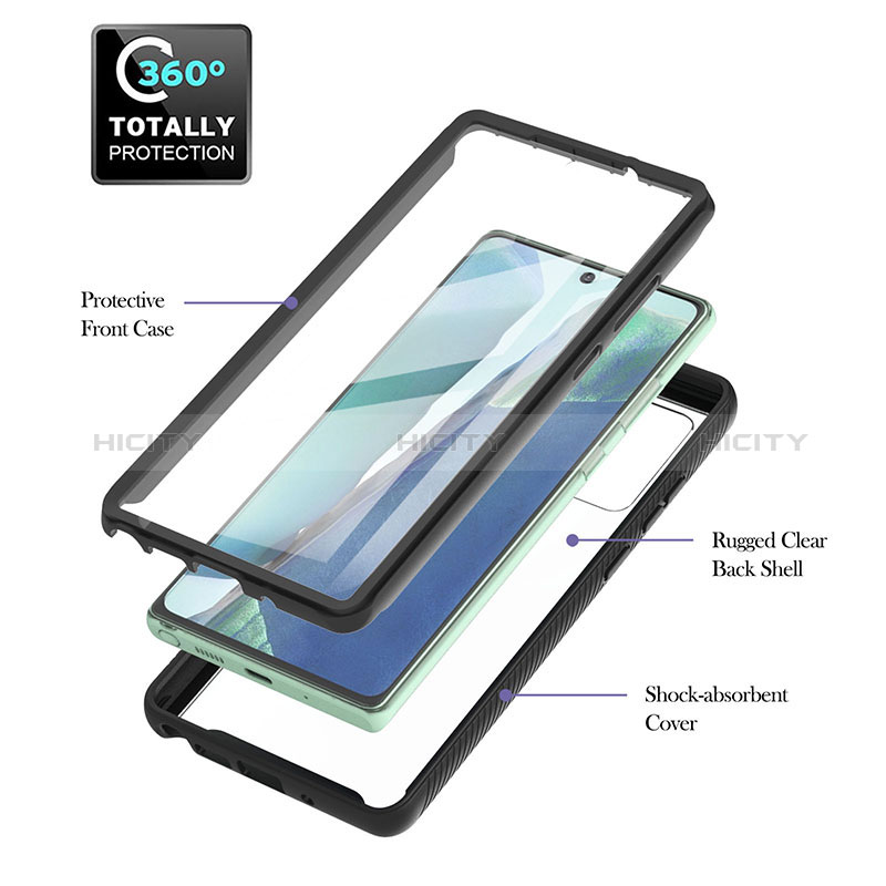 Funda Bumper Silicona y Plastico Mate Carcasa con Magnetico Anillo de dedo Soporte YB1 para Samsung Galaxy Note 20 5G