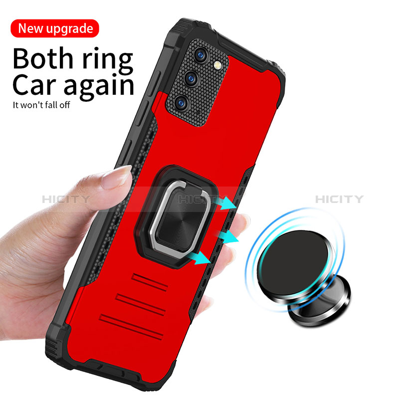 Funda Bumper Silicona y Plastico Mate Carcasa con Magnetico Anillo de dedo Soporte ZJ2 para Samsung Galaxy Note 20 Ultra 5G