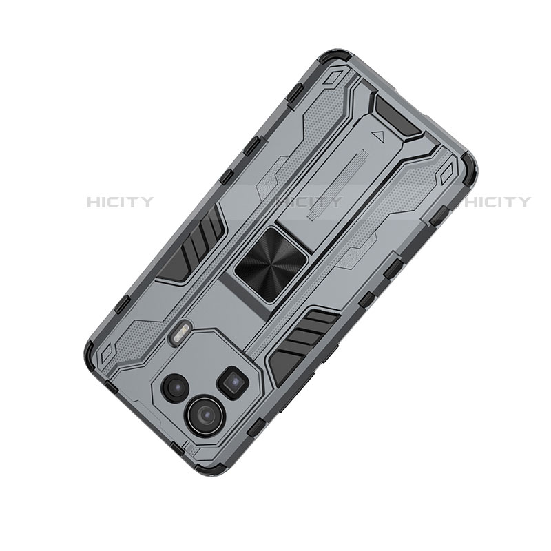 Funda Bumper Silicona y Plastico Mate Carcasa con Magnetico Soporte A01 para Xiaomi Mi 11 Pro 5G
