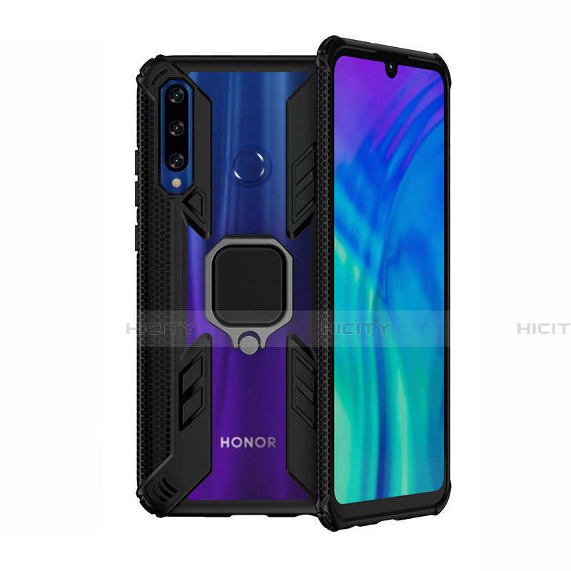 Funda Bumper Silicona y Plastico Mate Carcasa con Magnetico Soporte H02 para Huawei Honor 20E