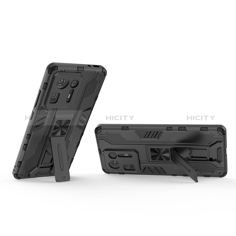 Funda Bumper Silicona y Plastico Mate Carcasa con Magnetico Soporte KC1 para Xiaomi Mi Mix 4 5G