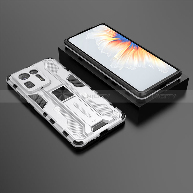 Funda Bumper Silicona y Plastico Mate Carcasa con Magnetico Soporte KC1 para Xiaomi Mi Mix 4 5G