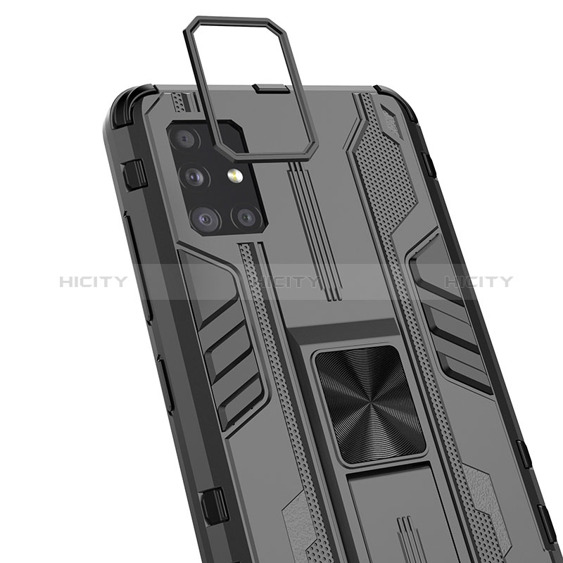 Funda Bumper Silicona y Plastico Mate Carcasa con Magnetico Soporte KC2 para Samsung Galaxy M40S