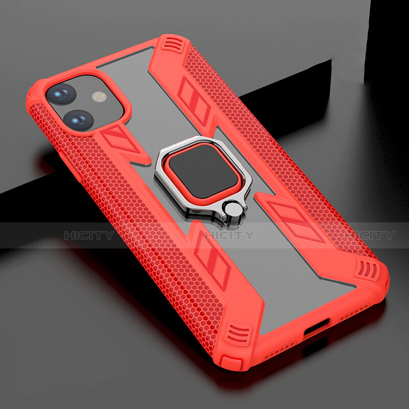 Funda Bumper Silicona y Plastico Mate Carcasa con Magnetico Soporte para Apple iPhone 11