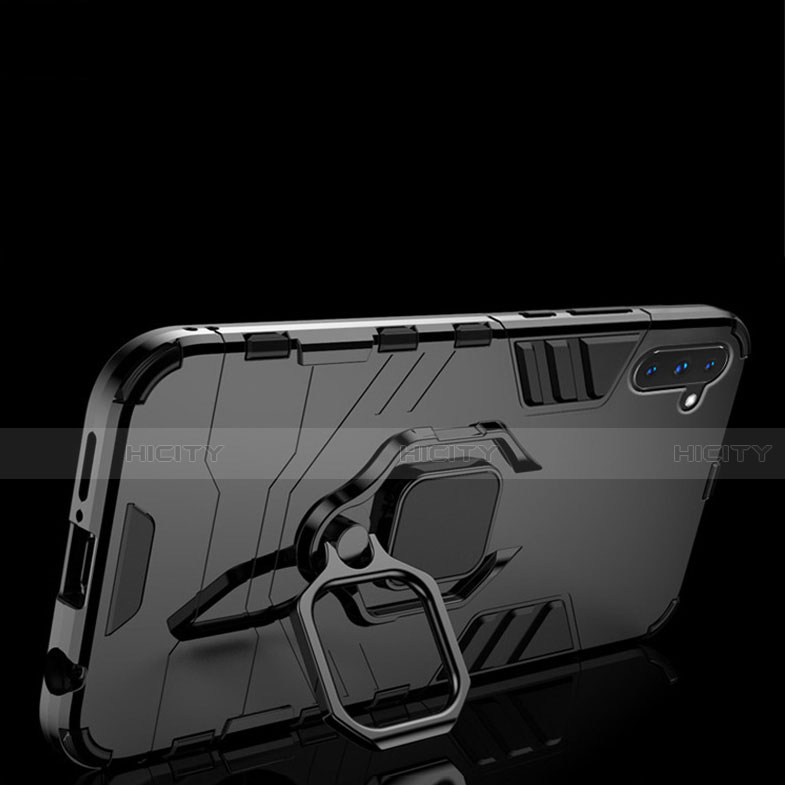 Funda Bumper Silicona y Plastico Mate Carcasa con Magnetico Soporte para Samsung Galaxy Note 10