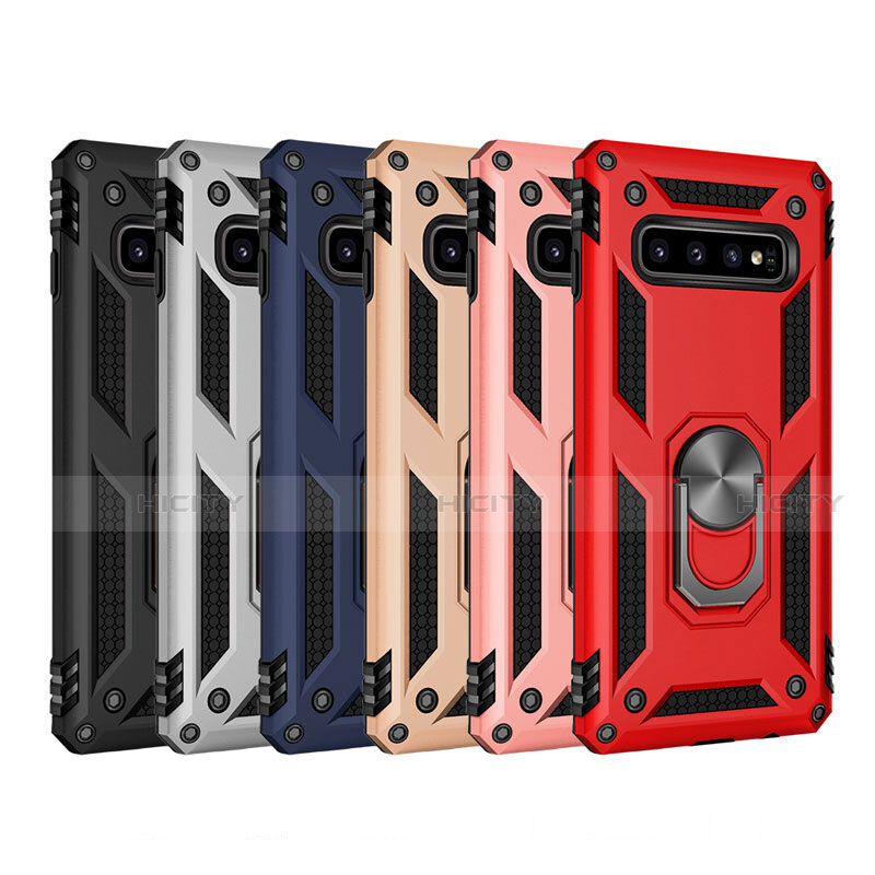 Funda Bumper Silicona y Plastico Mate Carcasa con Magnetico Soporte para Samsung Galaxy S10 5G