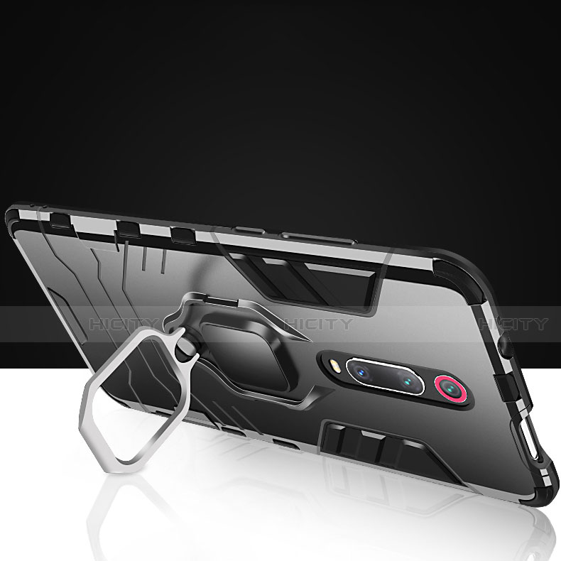 Funda Bumper Silicona y Plastico Mate Carcasa con Magnetico Soporte para Xiaomi Mi 9T Pro