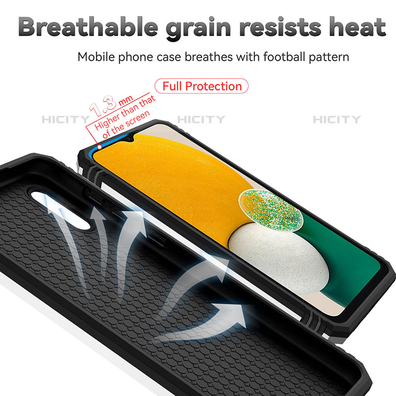 Funda Bumper Silicona y Plastico Mate Carcasa con Magnetico Soporte QW2 para Samsung Galaxy M02