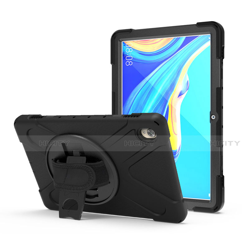 Funda Bumper Silicona y Plastico Mate Carcasa con Soporte A01 para Huawei MediaPad M6 10.8