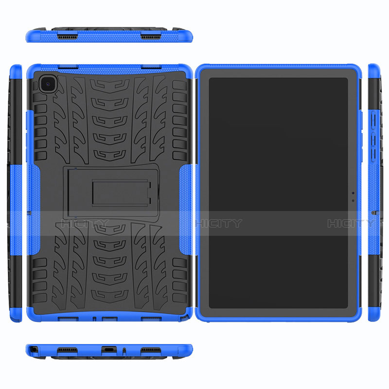 Funda Bumper Silicona y Plastico Mate Carcasa con Soporte A01 para Samsung Galaxy Tab A7 4G 10.4 SM-T505