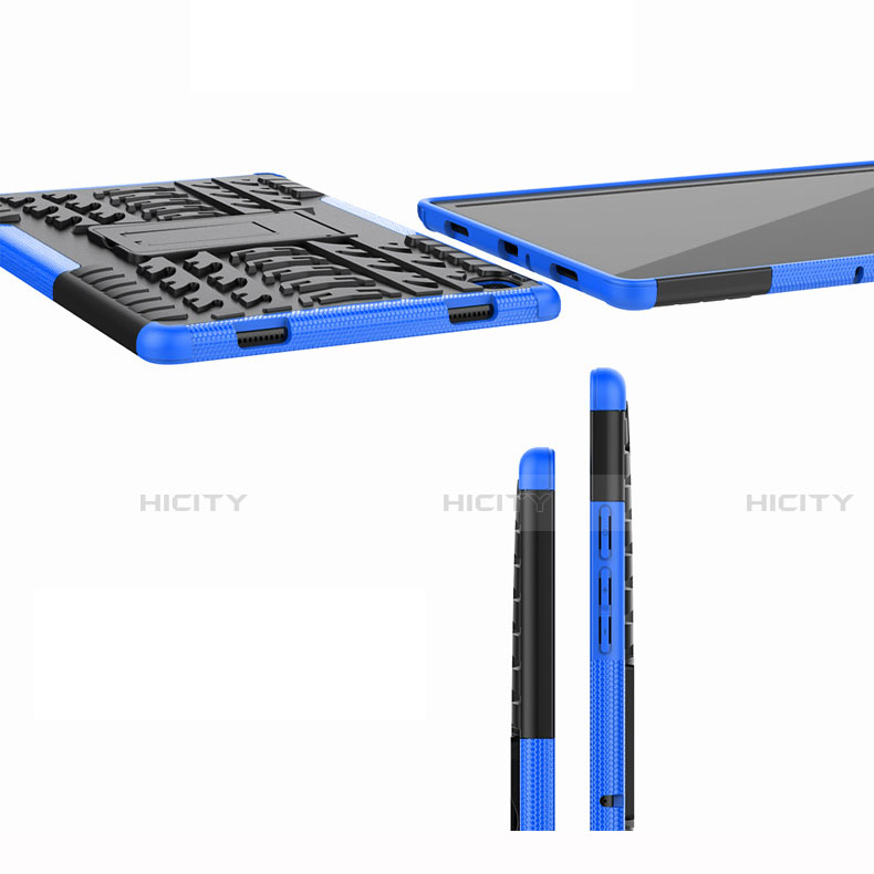 Funda Bumper Silicona y Plastico Mate Carcasa con Soporte A01 para Samsung Galaxy Tab A7 4G 10.4 SM-T505
