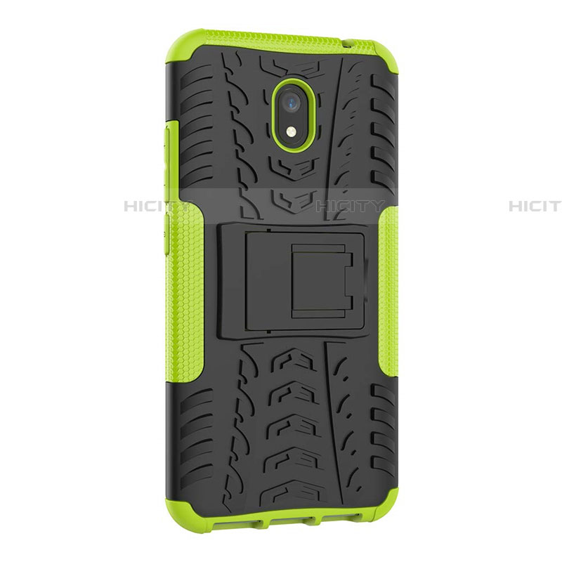 Funda Bumper Silicona y Plastico Mate Carcasa con Soporte A01 para Xiaomi Redmi 8A