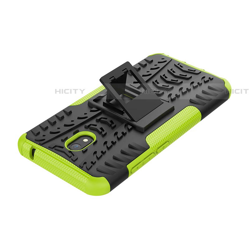 Funda Bumper Silicona y Plastico Mate Carcasa con Soporte A01 para Xiaomi Redmi 8A