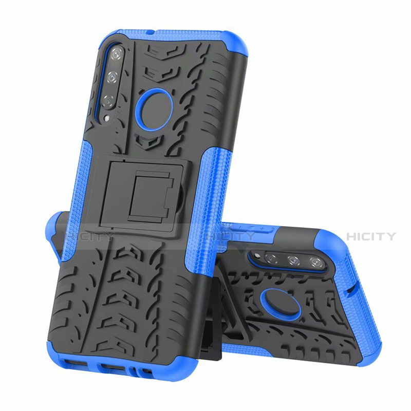 Funda Bumper Silicona y Plastico Mate Carcasa con Soporte A02 para Huawei Honor 9C