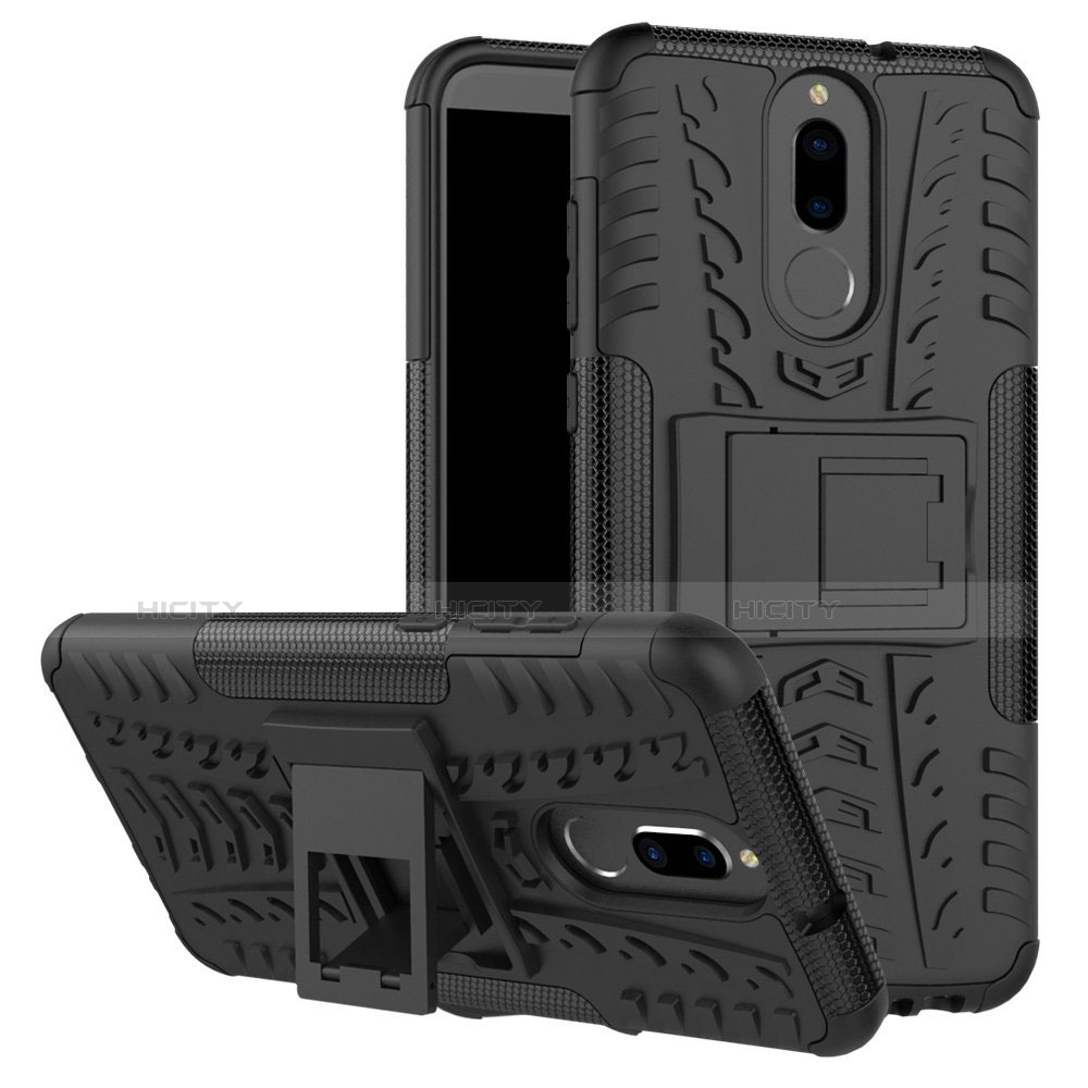 Funda Bumper Silicona y Plastico Mate Carcasa con Soporte A02 para Huawei Mate 10 Lite