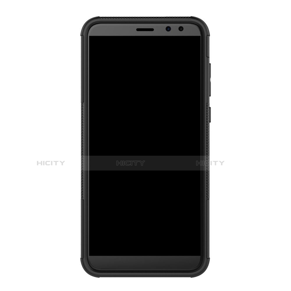 Funda Bumper Silicona y Plastico Mate Carcasa con Soporte A02 para Huawei Mate 10 Lite