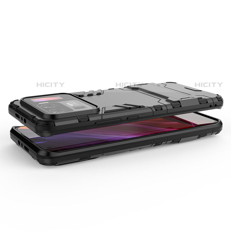 Funda Bumper Silicona y Plastico Mate Carcasa con Soporte A02 para Xiaomi Mi 11 Ultra 5G