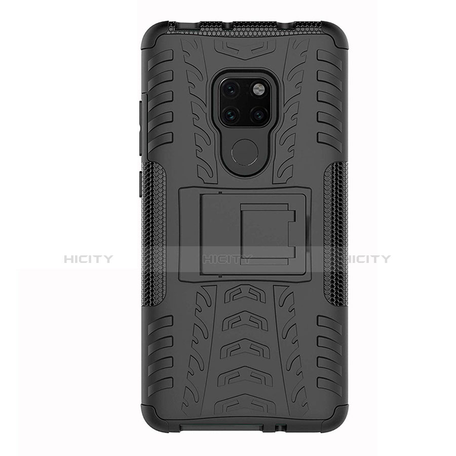 Funda Bumper Silicona y Plastico Mate Carcasa con Soporte A03 para Huawei Mate 20