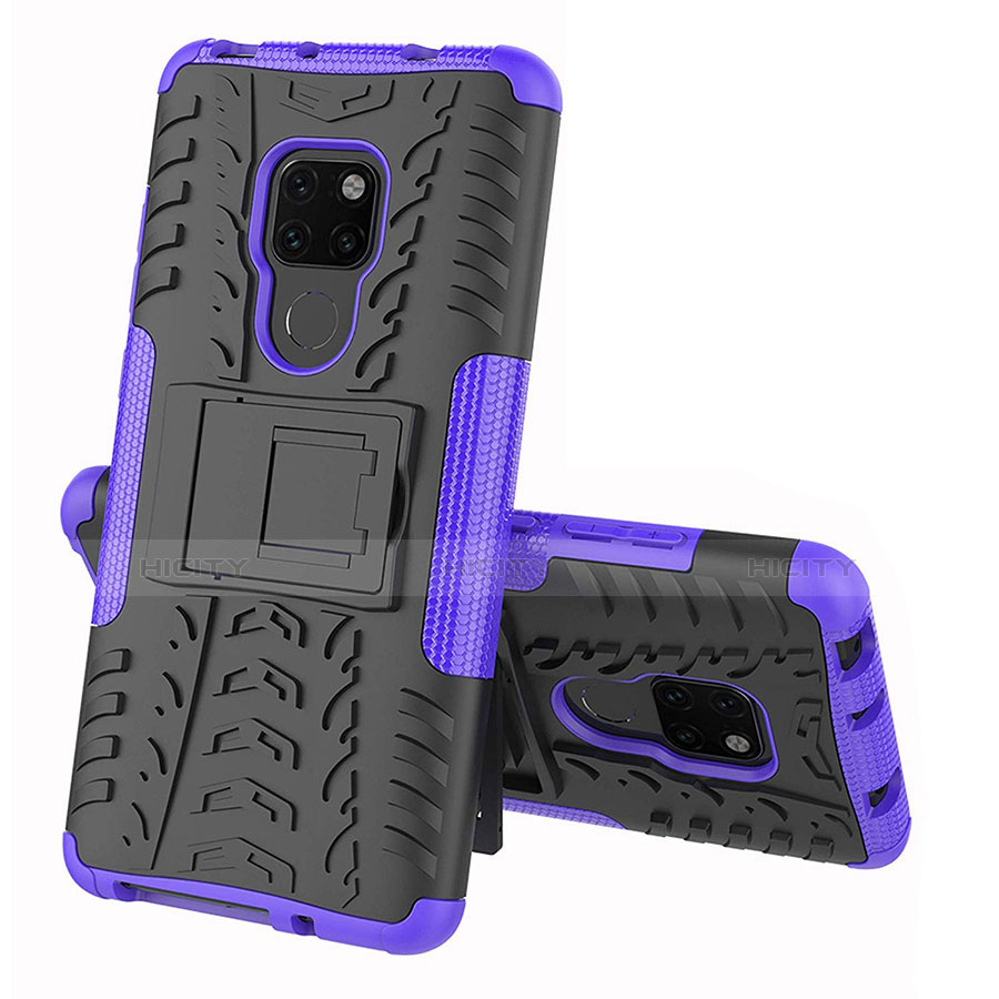 Funda Bumper Silicona y Plastico Mate Carcasa con Soporte A03 para Huawei Mate 20