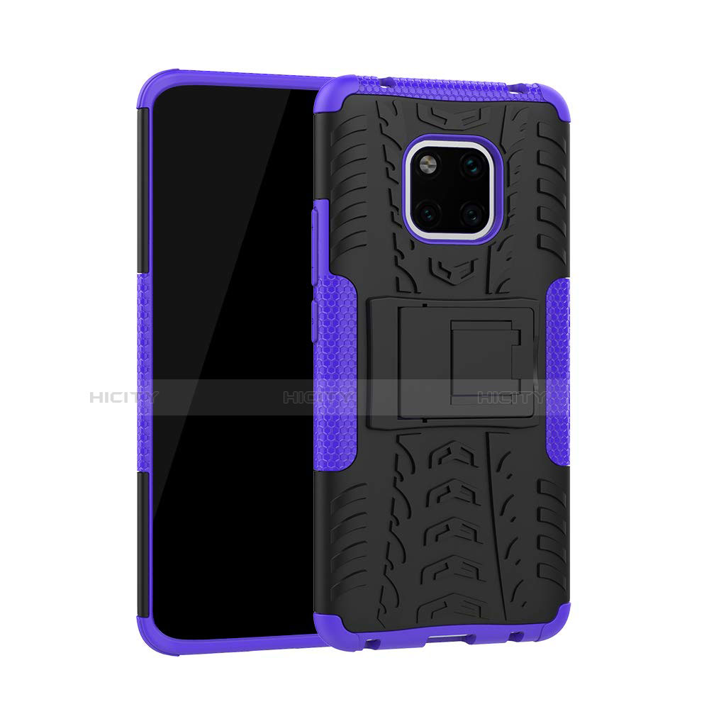 Funda Bumper Silicona y Plastico Mate Carcasa con Soporte A03 para Huawei Mate 20 Pro