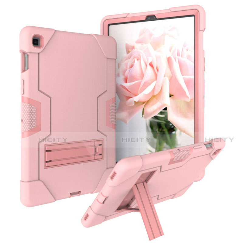 Funda Bumper Silicona y Plastico Mate Carcasa con Soporte A03 para Samsung Galaxy Tab S5e Wi-Fi 10.5 SM-T720