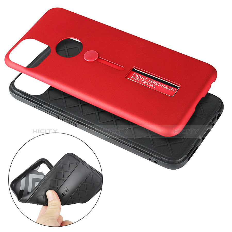 Funda Bumper Silicona y Plastico Mate Carcasa con Soporte A03 para Xiaomi Redmi 9 India