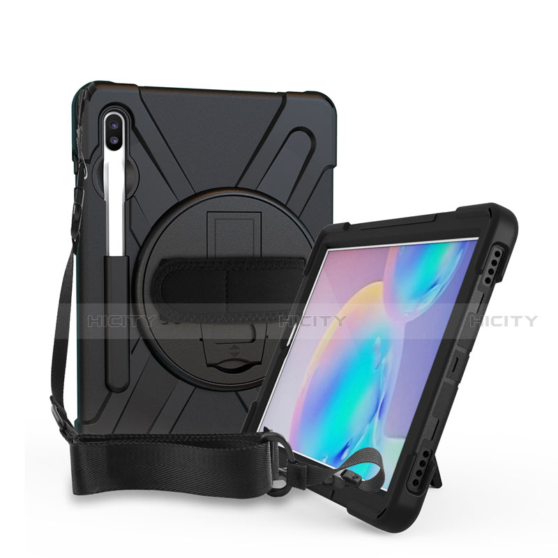 Funda Bumper Silicona y Plastico Mate Carcasa con Soporte A04 para Samsung Galaxy Tab S6 10.5 SM-T860