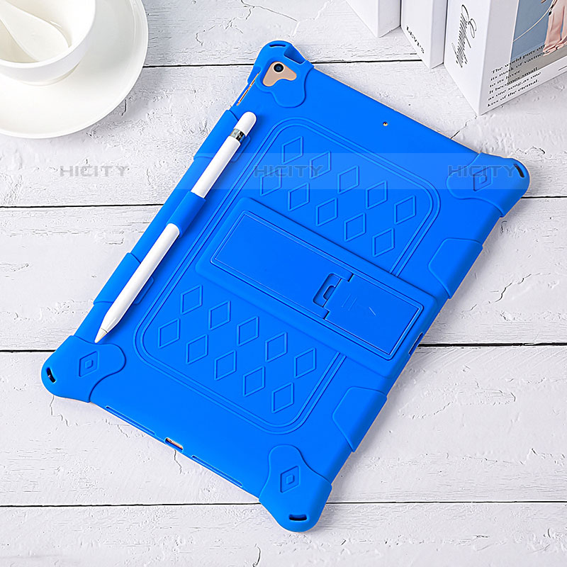 Funda Bumper Silicona y Plastico Mate Carcasa con Soporte H01 para Apple iPad Air 3