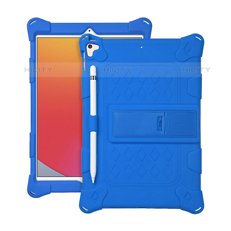 Funda Bumper Silicona y Plastico Mate Carcasa con Soporte H01 para Apple iPad Air 3