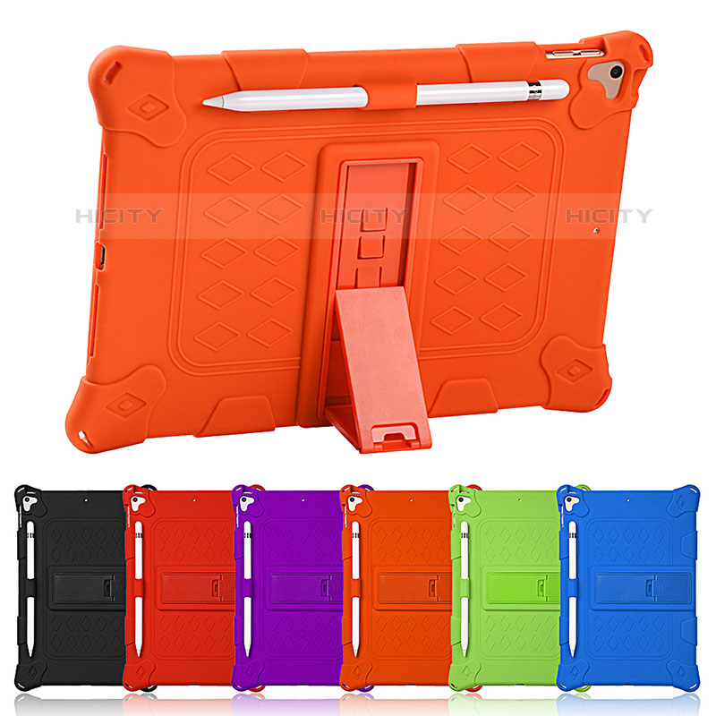 Funda Bumper Silicona y Plastico Mate Carcasa con Soporte H01 para Apple iPad Air 3