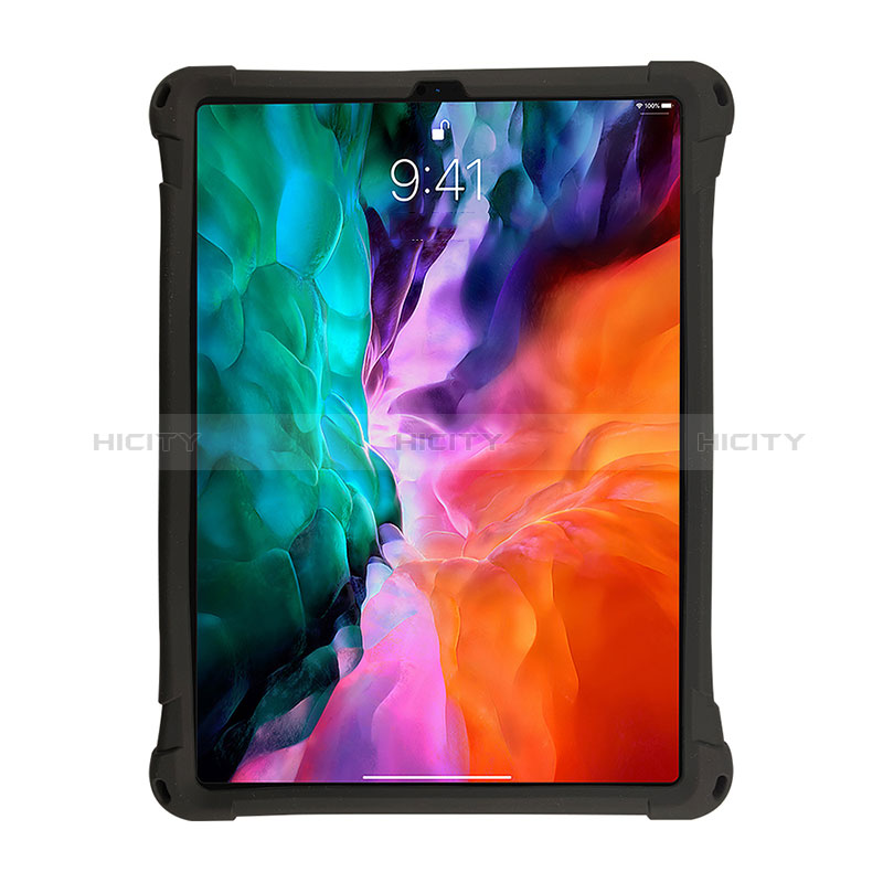 Funda Bumper Silicona y Plastico Mate Carcasa con Soporte H01 para Apple iPad Pro 11 (2020)