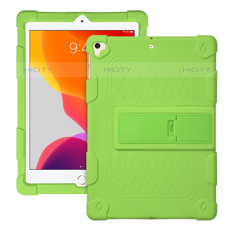 Funda Bumper Silicona y Plastico Mate Carcasa con Soporte H01 para Apple iPad Pro 9.7