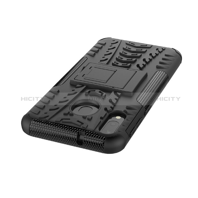 Funda Bumper Silicona y Plastico Mate Carcasa con Soporte J01X para Samsung Galaxy M20