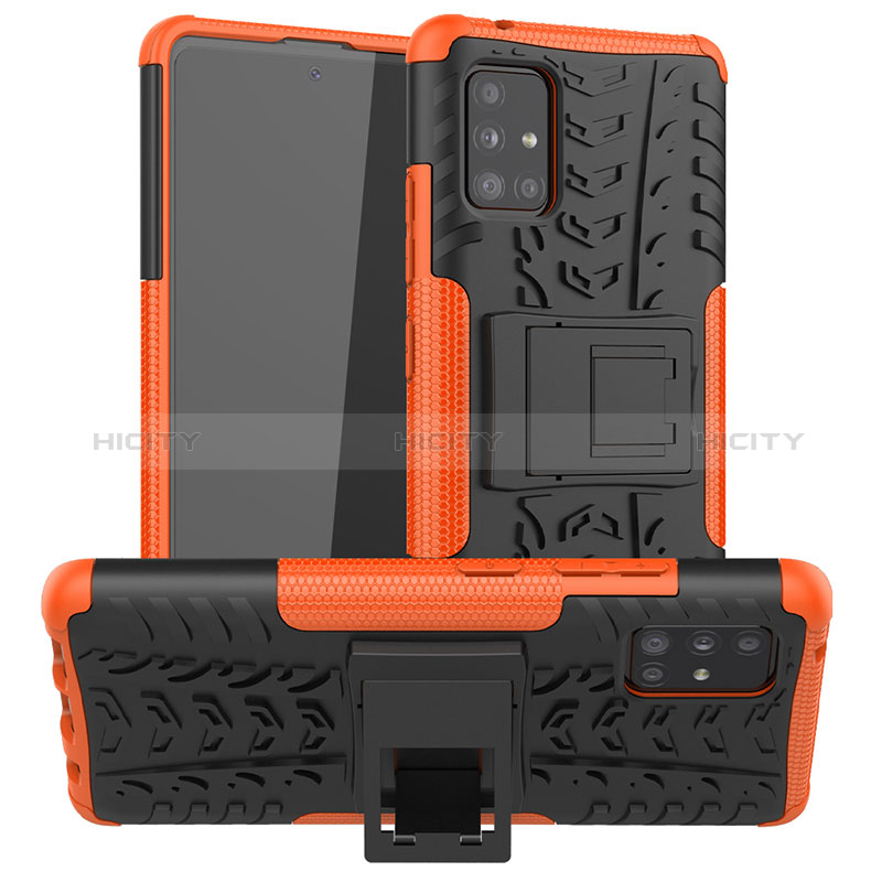 Funda Bumper Silicona y Plastico Mate Carcasa con Soporte J01X para Samsung Galaxy M40S