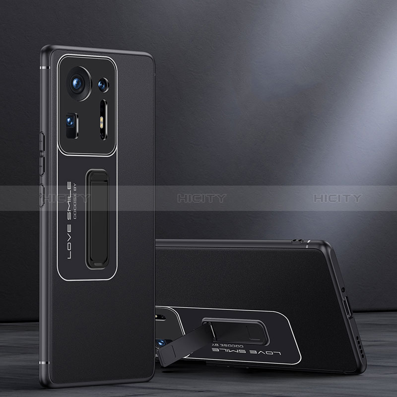 Funda Bumper Silicona y Plastico Mate Carcasa con Soporte JB1 para Xiaomi Mi Mix 4 5G Negro