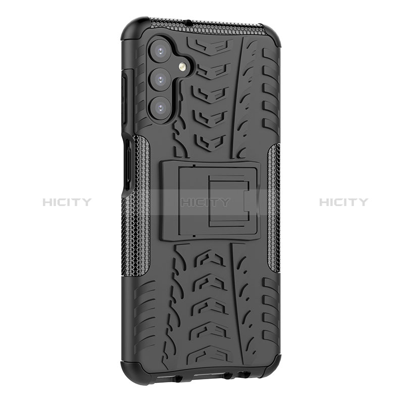 Funda Bumper Silicona y Plastico Mate Carcasa con Soporte JX1 para Samsung Galaxy A04s