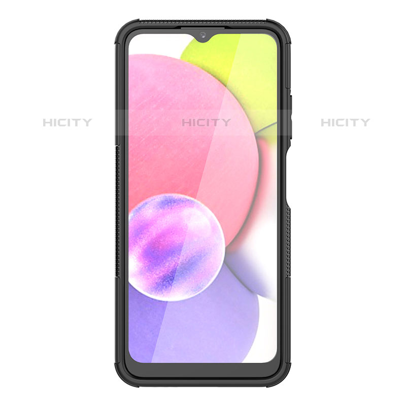 Funda Bumper Silicona y Plastico Mate Carcasa con Soporte JX1 para Samsung Galaxy M02s