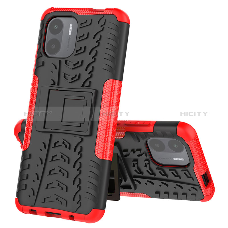 Funda Bumper Silicona y Plastico Mate Carcasa con Soporte JX1 para Xiaomi Redmi A2 Plus