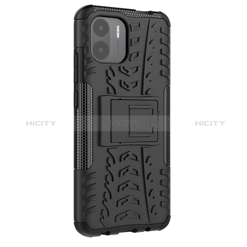 Funda Bumper Silicona y Plastico Mate Carcasa con Soporte JX1 para Xiaomi Redmi A2 Plus