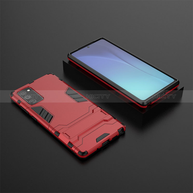 Funda Bumper Silicona y Plastico Mate Carcasa con Soporte KC1 para Samsung Galaxy Note 20 5G
