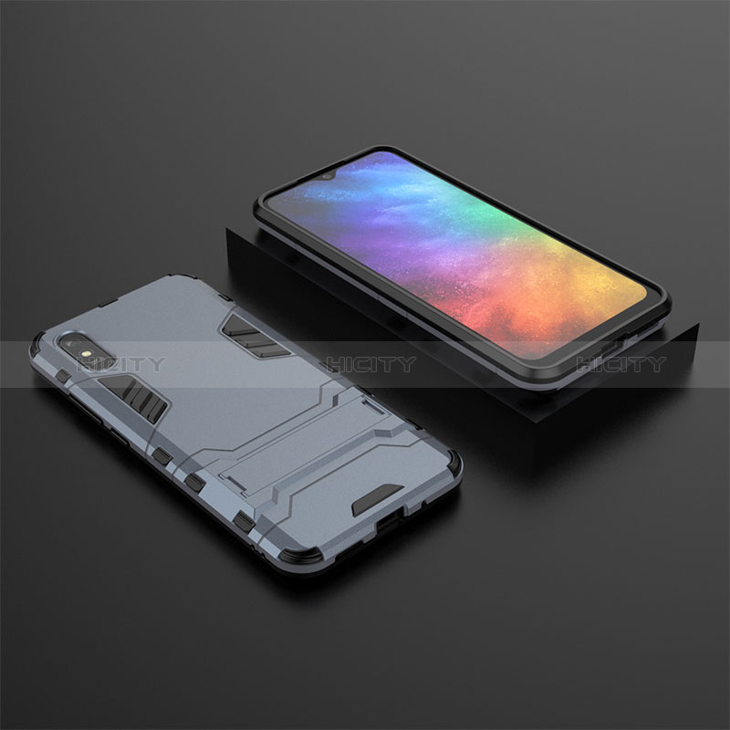 Funda Bumper Silicona y Plastico Mate Carcasa con Soporte KC1 para Xiaomi Redmi 9A