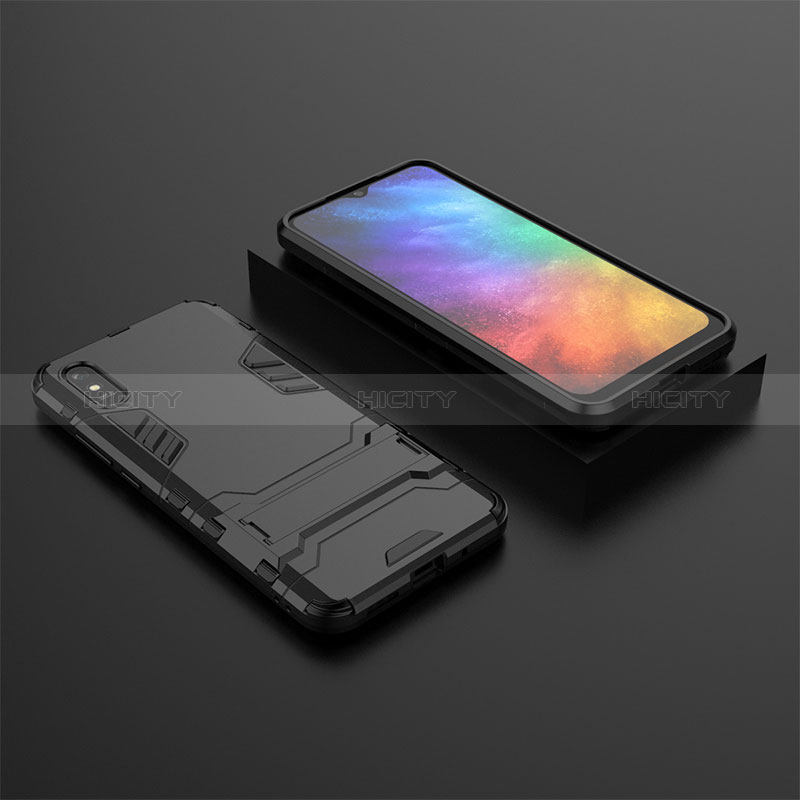 Funda Bumper Silicona y Plastico Mate Carcasa con Soporte KC1 para Xiaomi Redmi 9AT