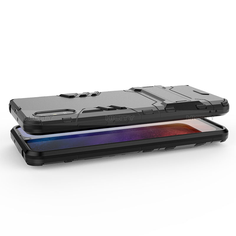 Funda Bumper Silicona y Plastico Mate Carcasa con Soporte KC1 para Xiaomi Redmi 9AT