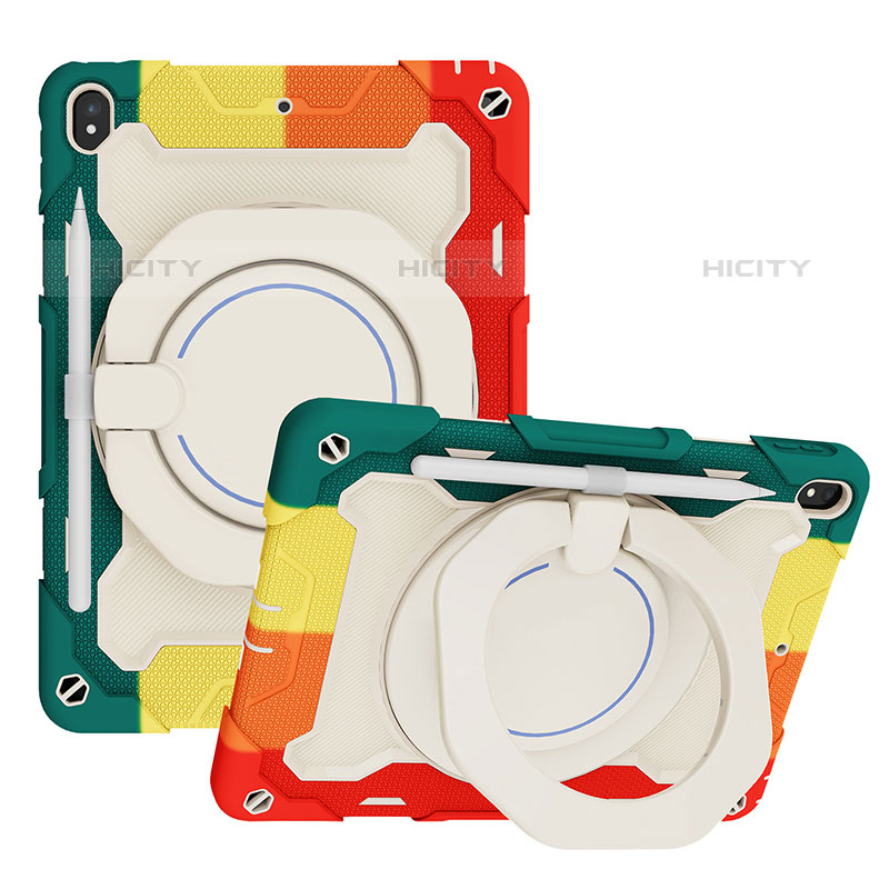 Funda Bumper Silicona y Plastico Mate Carcasa con Soporte L01 para Apple iPad Air 3