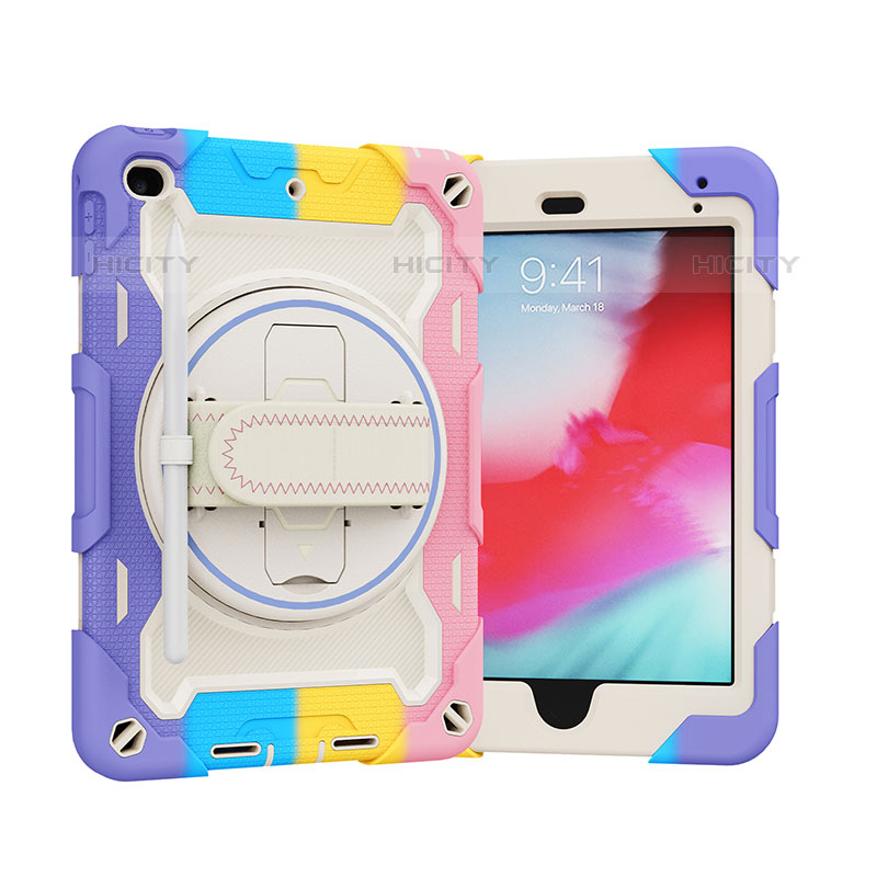 Funda Bumper Silicona y Plastico Mate Carcasa con Soporte L01 para Apple iPad Mini 5 (2019)