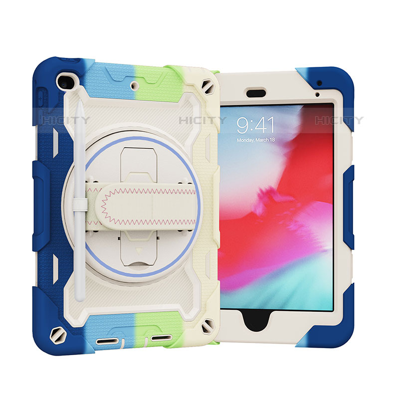 Funda Bumper Silicona y Plastico Mate Carcasa con Soporte L01 para Apple iPad Mini 5 (2019)